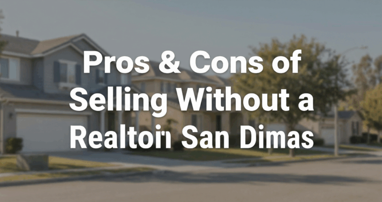 Pros & Cons of Selling Without a Realtor in San Dimas