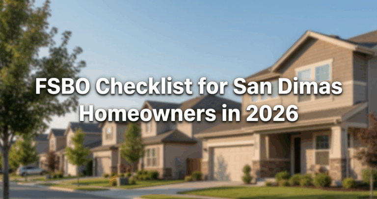 FSBO Checklist for San Dimas Homeowners in 2026